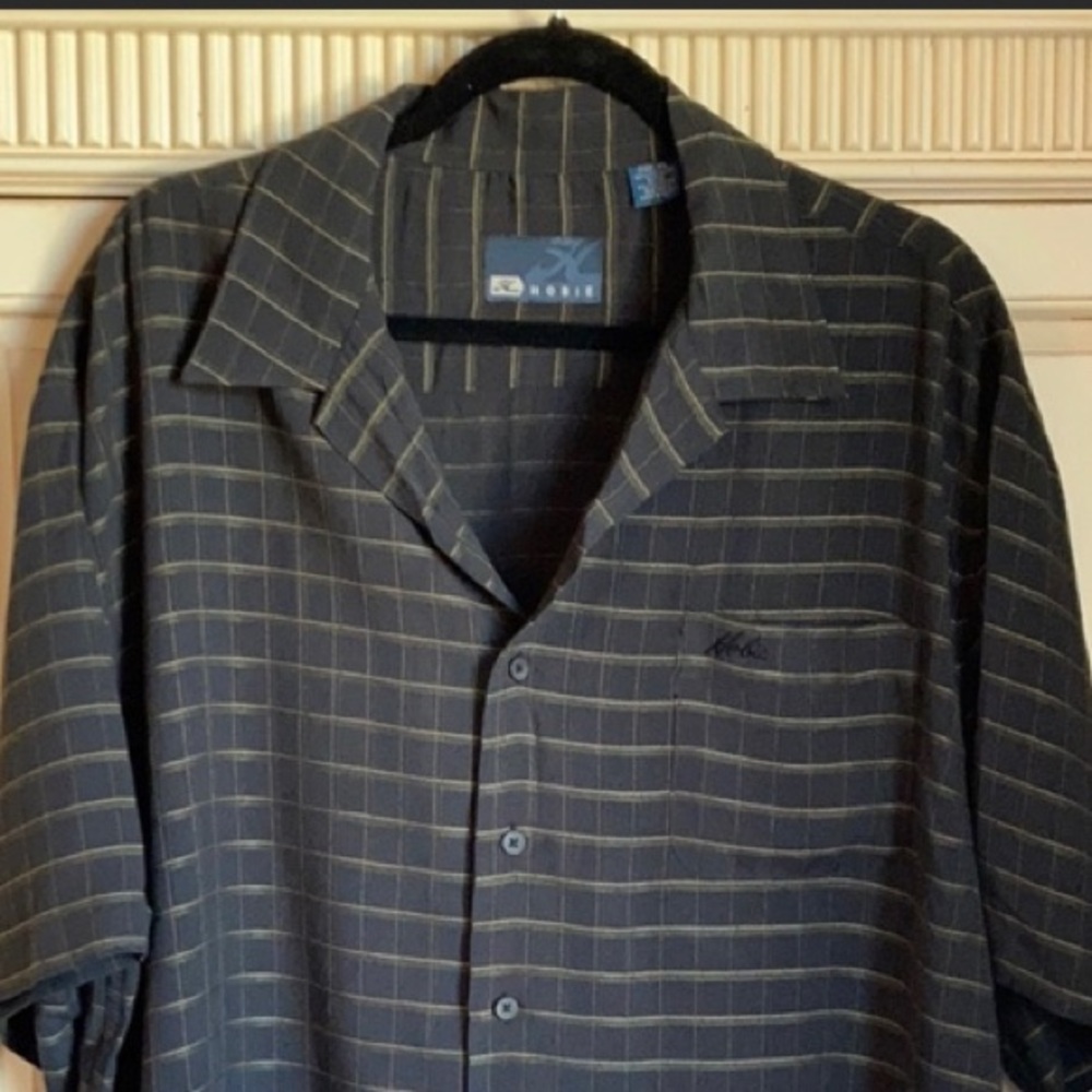 Mens XL Hobie casual button down shirt SS